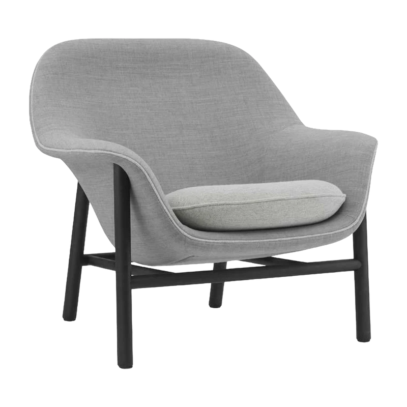 Fauteuil avec appui-tête en chêne noir remix hallingdal Drape - Normann Cop - Normann Copenhagen