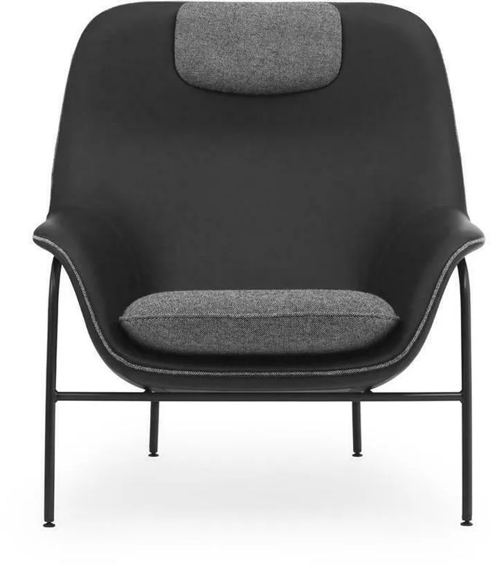 Fauteuil avec appui-tête en acier ultra hallingdal Drape - Normann Copenhagen