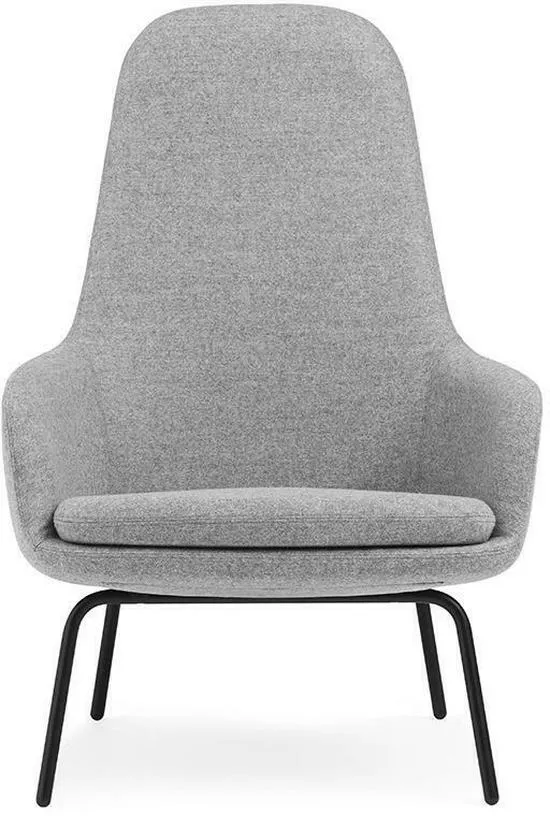 Era Lounge Chair High Black Steel - Normann Copenhagen