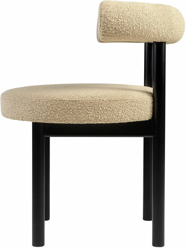 Chaise de salle à manger en hêtre noir Sosis - Versmissen