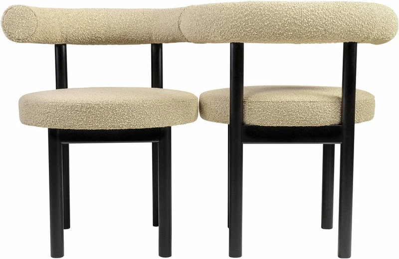 Chaise de salle à manger en hêtre noir Sosis - Versmissen