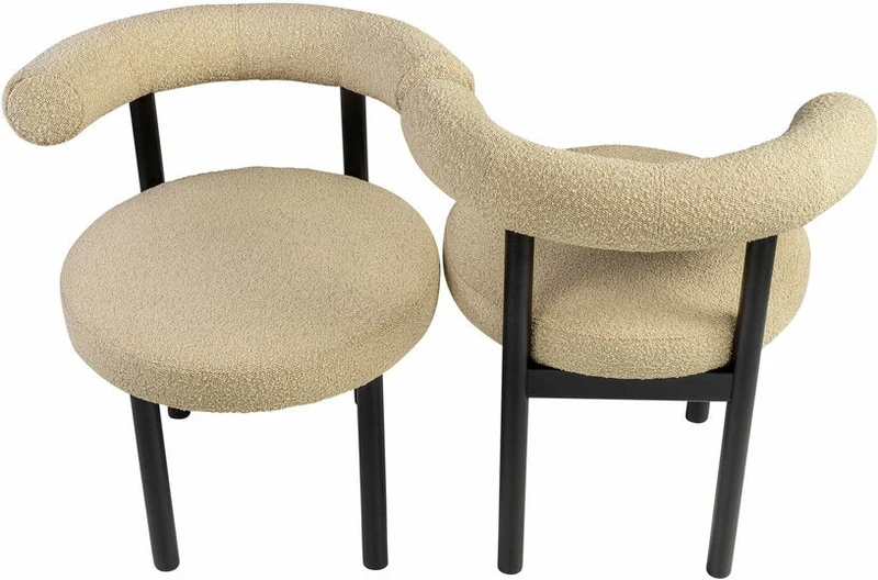 Chaise de salle à manger en hêtre noir Sosis - Versmissen