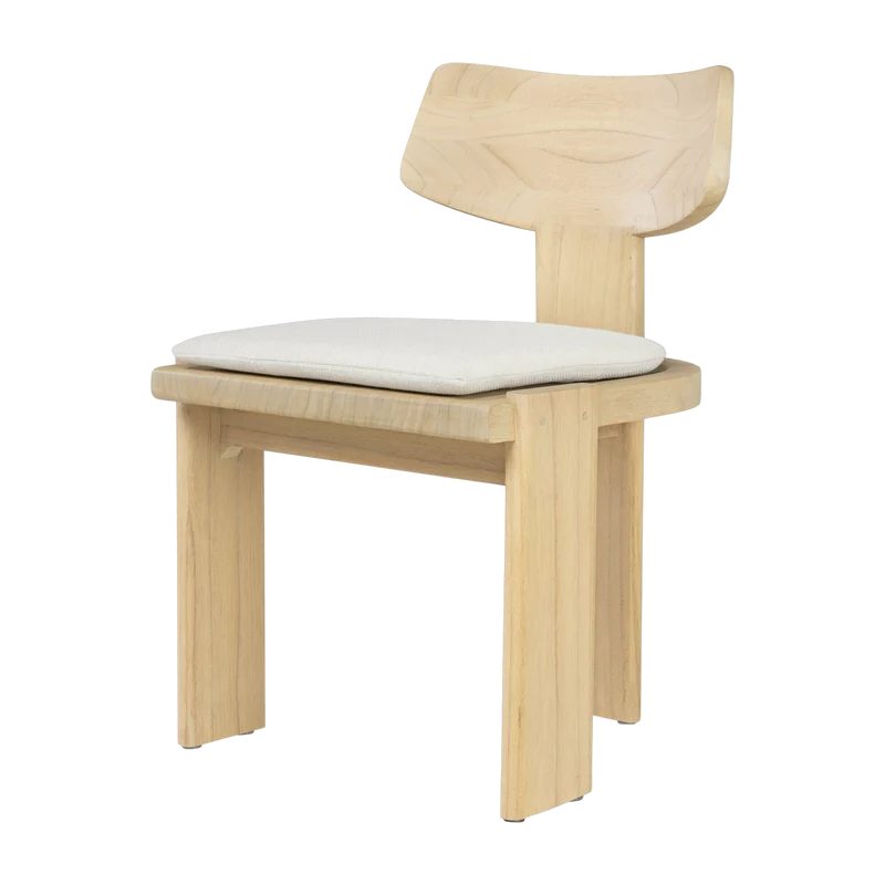 Chaise de salle à manger en hêtre beige Sotho - Versmissen