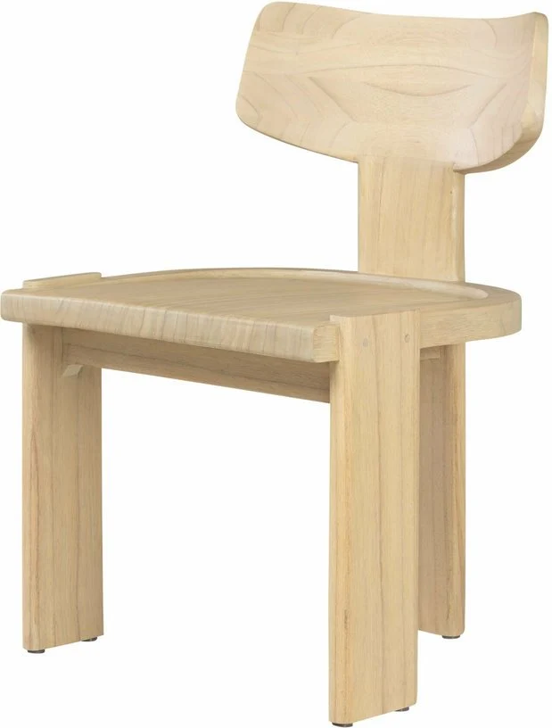 Chaise de salle à manger en hêtre beige Sotho - Versmissen