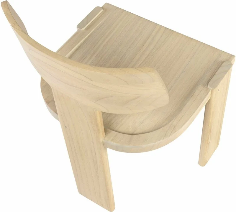 Chaise de salle à manger en hêtre beige Sotho - Versmissen