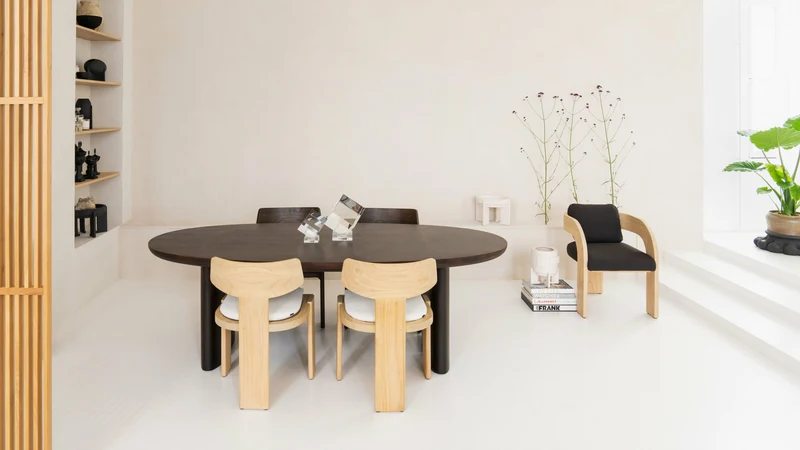 Chaise de salle à manger en hêtre beige Sotho - Versmissen