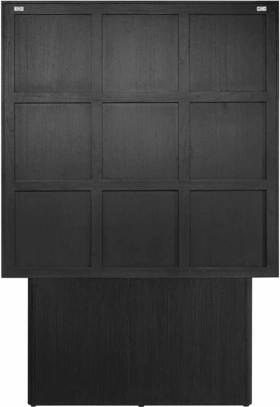 Cabinet rectangulaire en bois noir Zulgo - Versmissen