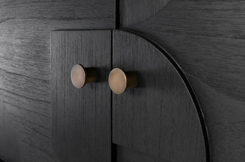 Cabinet rectangulaire en bois noir Zulgo - Versmissen