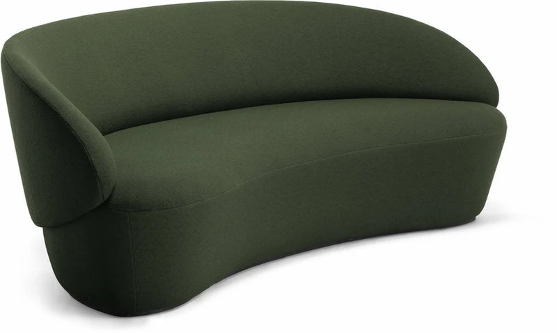 Canapé 3 places tissu vert Naïve - Emko
