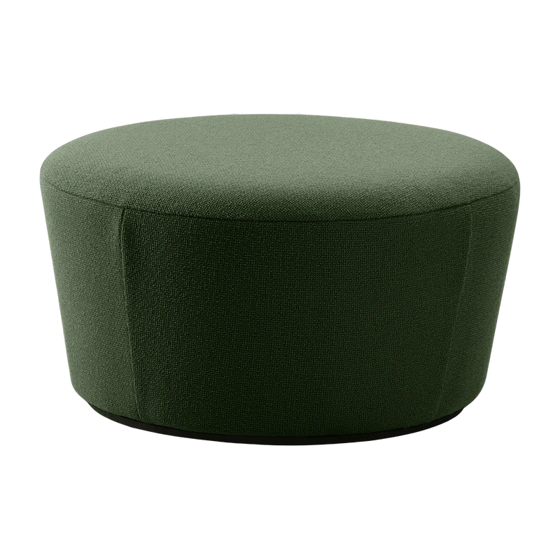 Pouf large en tissu vert Naïve - Emko