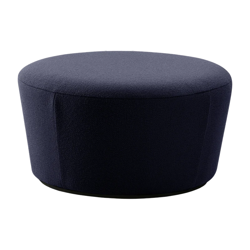 Pouf large en tissu bleu Naïve - Emko