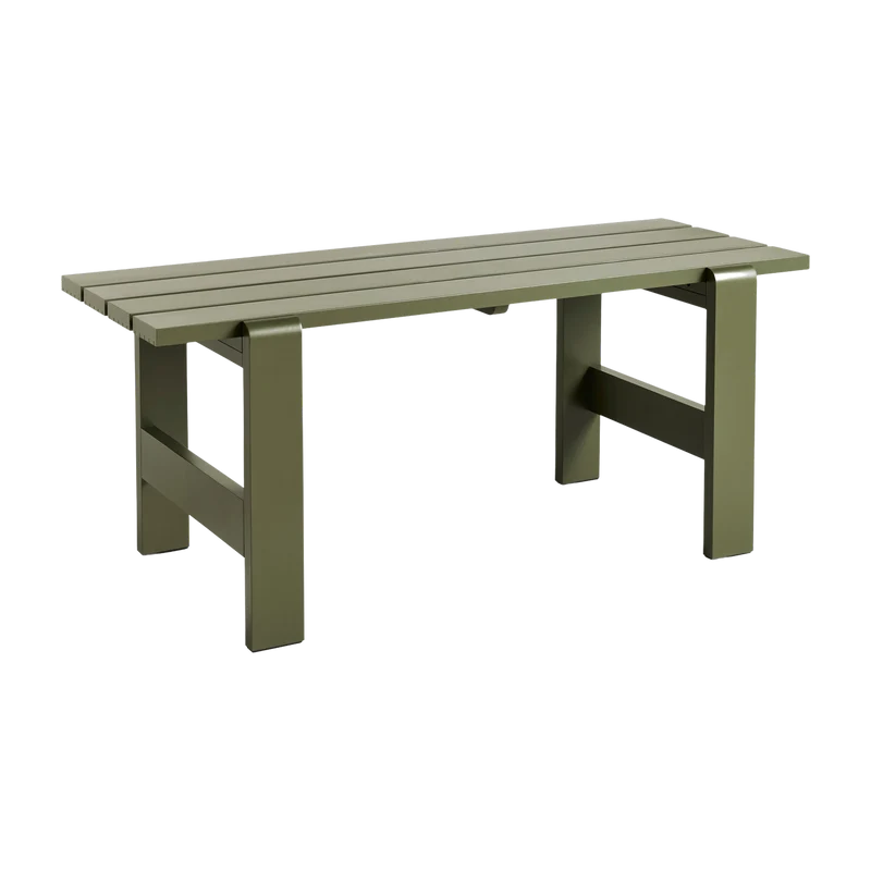Table en pin laqué olive 180 x 66 x 74 cm Weekday - Hay