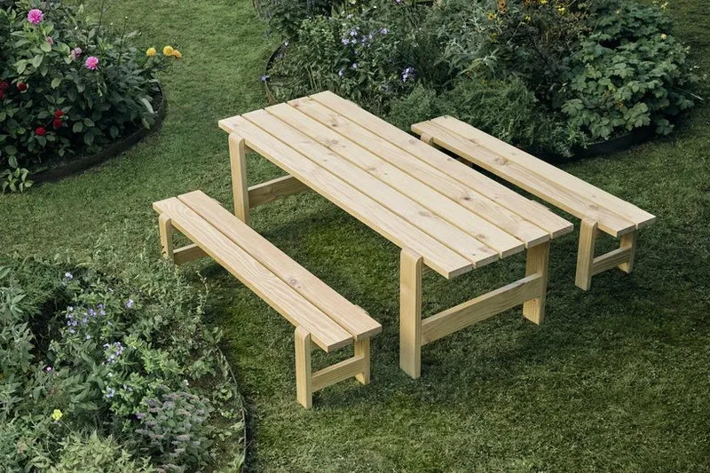 Table en pin laqué 230 x 83 x 74 cm Weekday - Hay