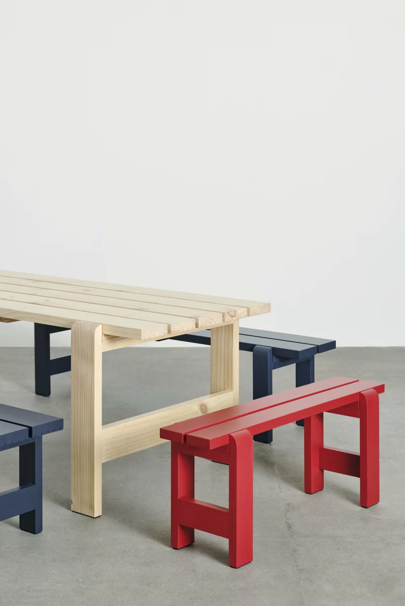 Table en pin laqué 230 x 83 x 74 cm Weekday - Hay