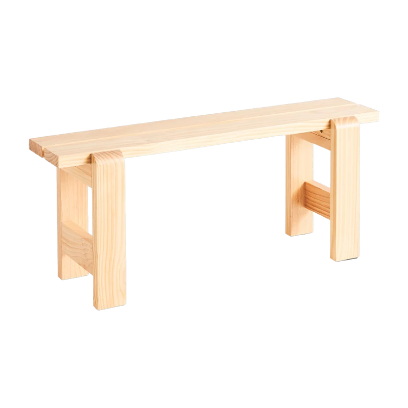 Banc en pin laqué 111 x 23 x 45 cm Weekday - Hay