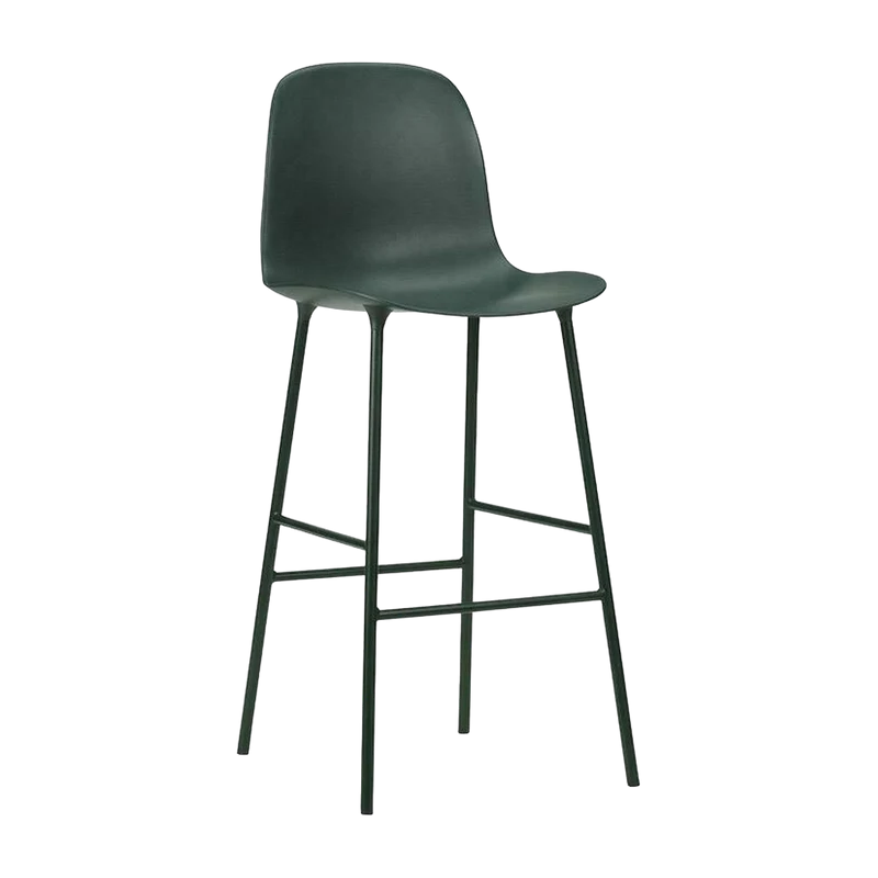 Chaise de bar en acier et pp vert 65 cm Form - Normann Copenhagen