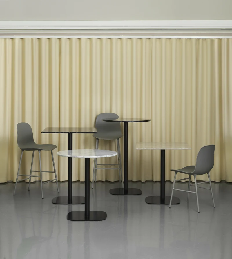 Chaise de bar en acier et pp vert 65 cm Form - Normann Copenhagen