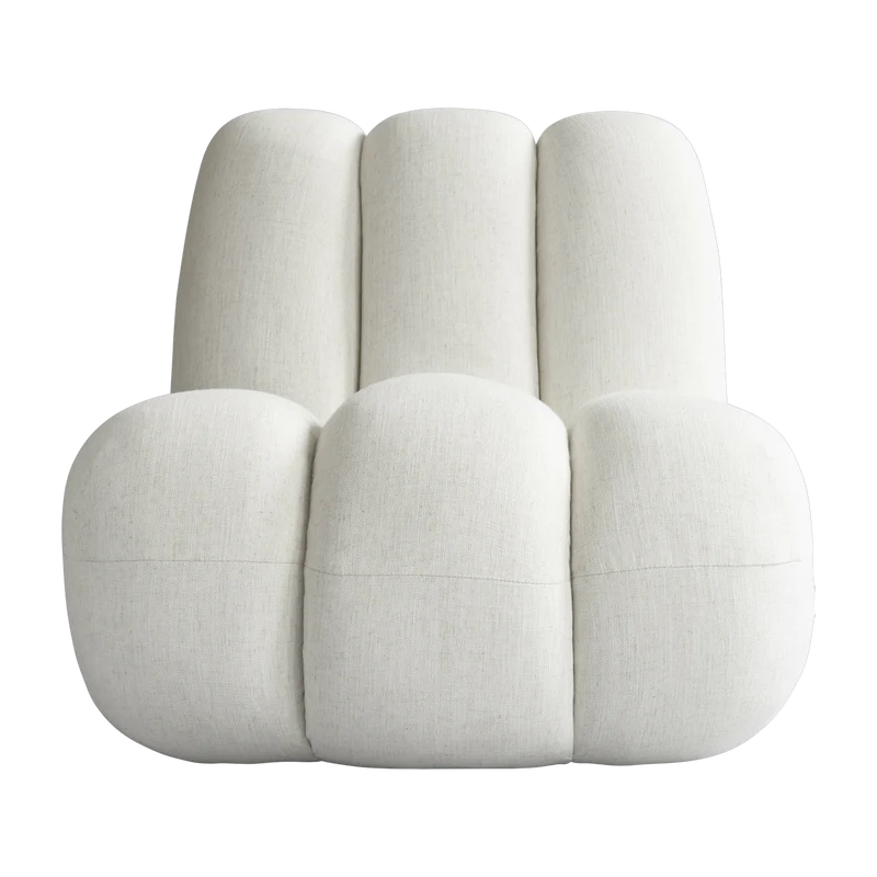 Fauteuil organic en lin craie Toe - 101 COPENHAGEN