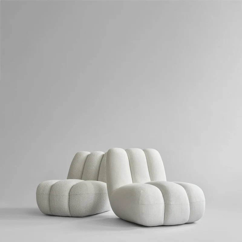 Fauteuil organic en lin craie Toe - 101 COPENHAGEN