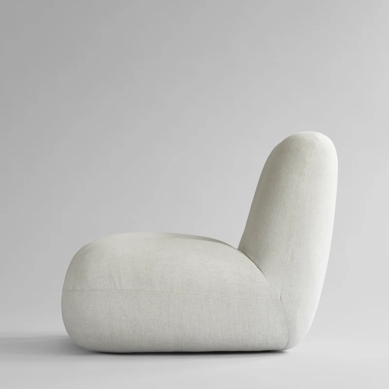 Fauteuil organic en lin craie Toe - 101 COPENHAGEN