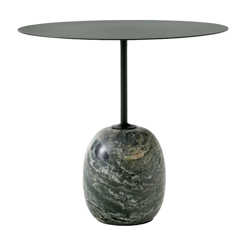 Table d'appoint en marbre vert 45 cm Lato LN9 - &tradition