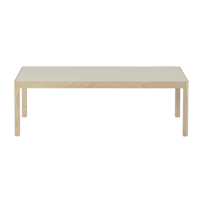 Table basse en chêne gris 120 x 43 cm Workshop - Muuto