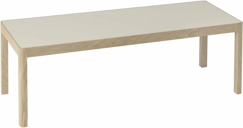 Table basse en chêne gris 120 x 43 cm Workshop - Muuto