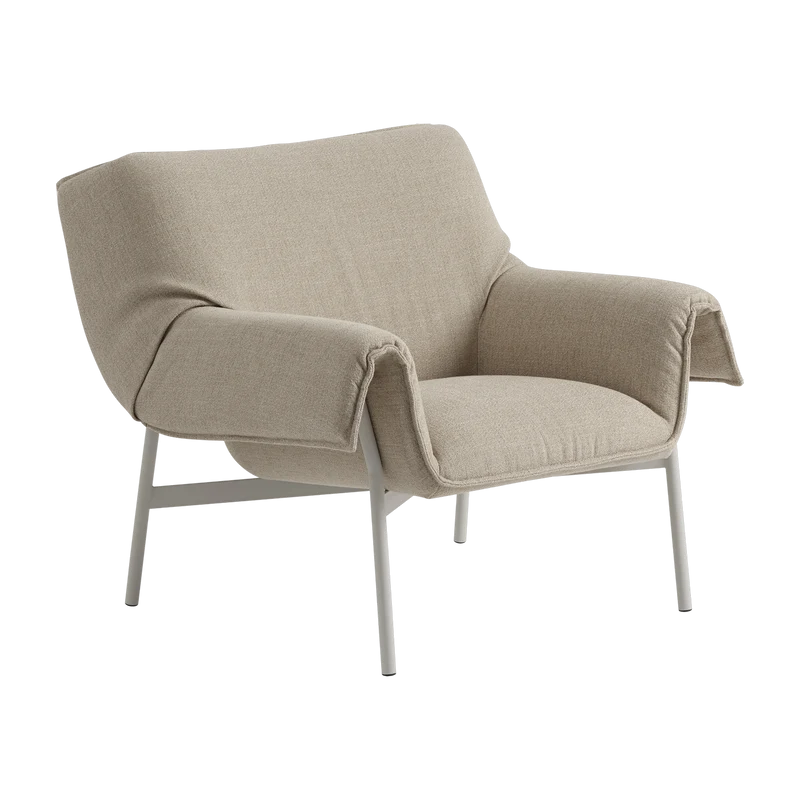 Fauteuil en acier gris 91 x 81 cm Wrap - Muuto