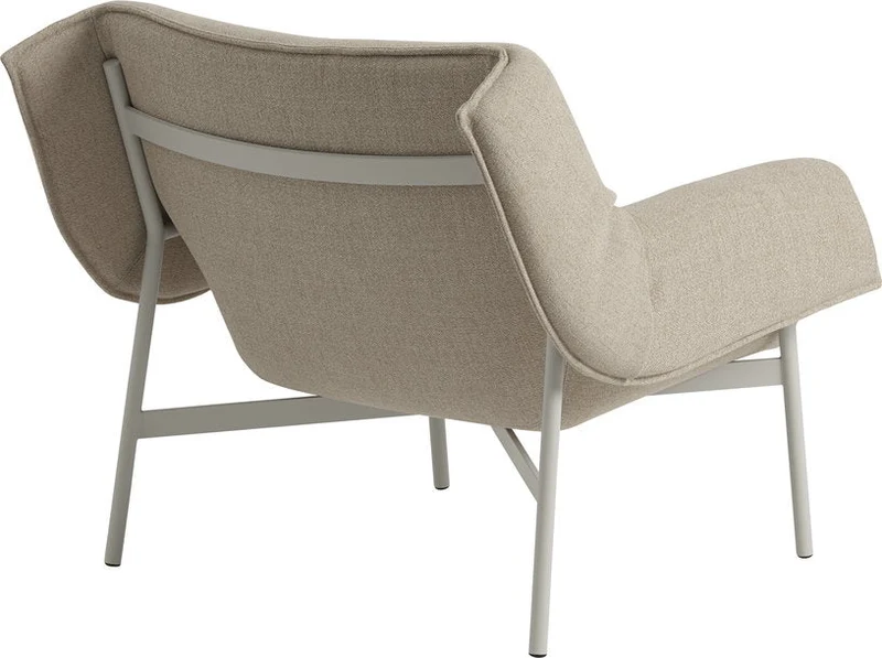 Fauteuil en acier gris 91 x 81 cm Wrap - Muuto