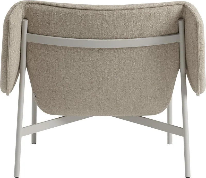 Fauteuil en acier gris 91 x 81 cm Wrap - Muuto