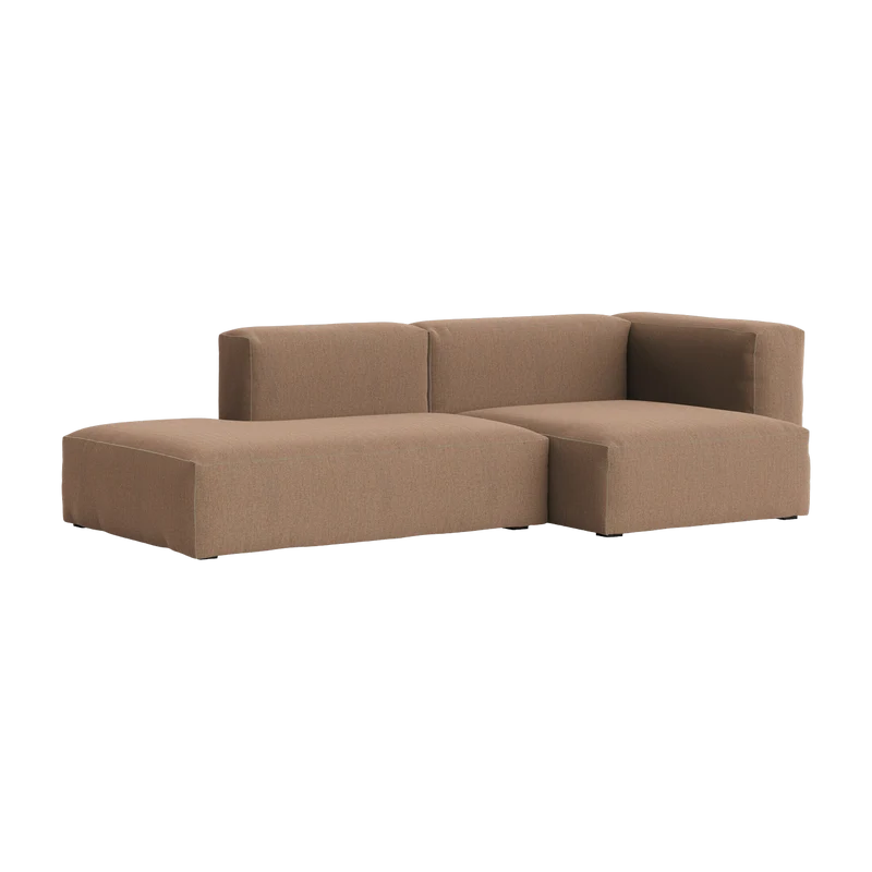 Canapé 2,5 places en tissu Re-wool 568 Mags Soft combinaison 3 right - Hay