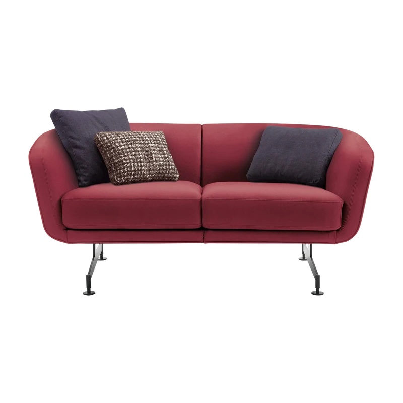 Canapé 2 places en tissu prune 170cm Betty - Kartell