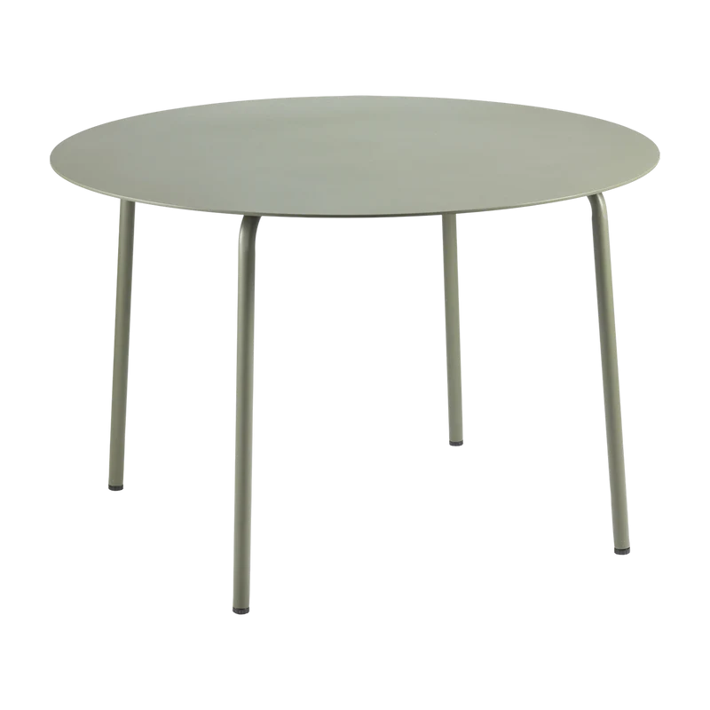 Table à manger ronde en aluminium verte 115 x 74 cm August - Serax