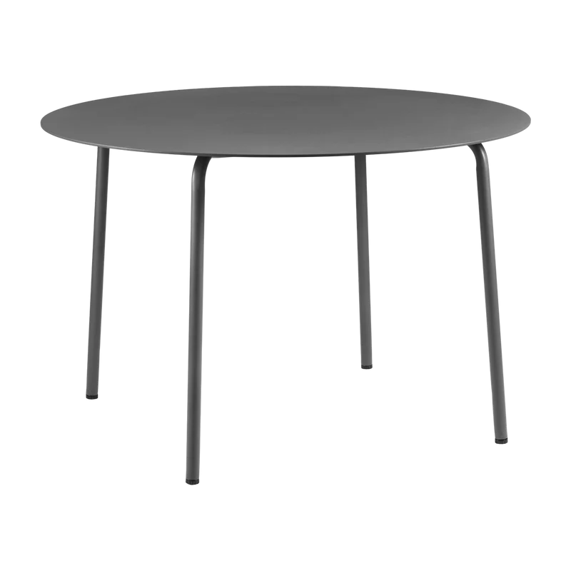 Table à manger ronde en aluminium noire 115 x 74 cm August - Serax