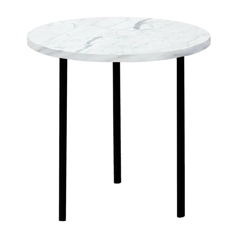 Table basse en marbre blanc Carrara broyé S Gruff - Un'common