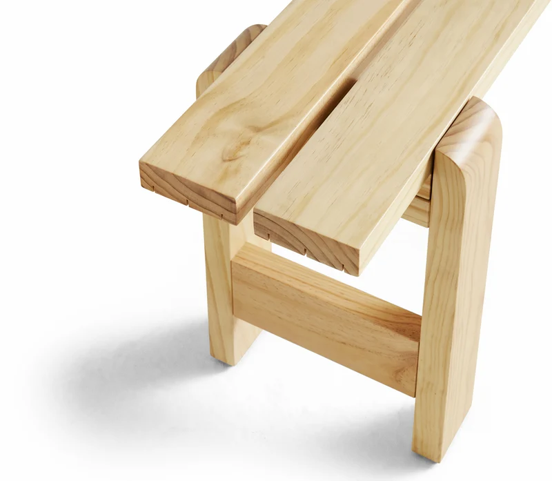 Banc en pin laqué 140 x 23 x 45 cm Weekday - Hay