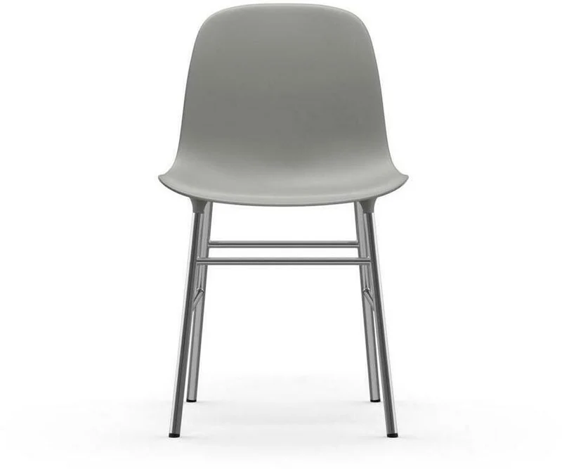 Chaise en chrome et pp gris Form - Normann Copenhagen