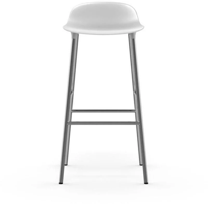 Tabouret de bar en chrome et pp blanc 75 cm Form - Normann Copenhagen