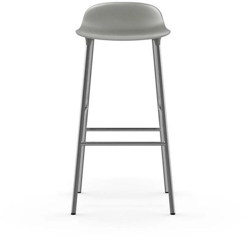 Tabouret de bar en chrome et pp gris 75 cm Form - Normann Copenhagen