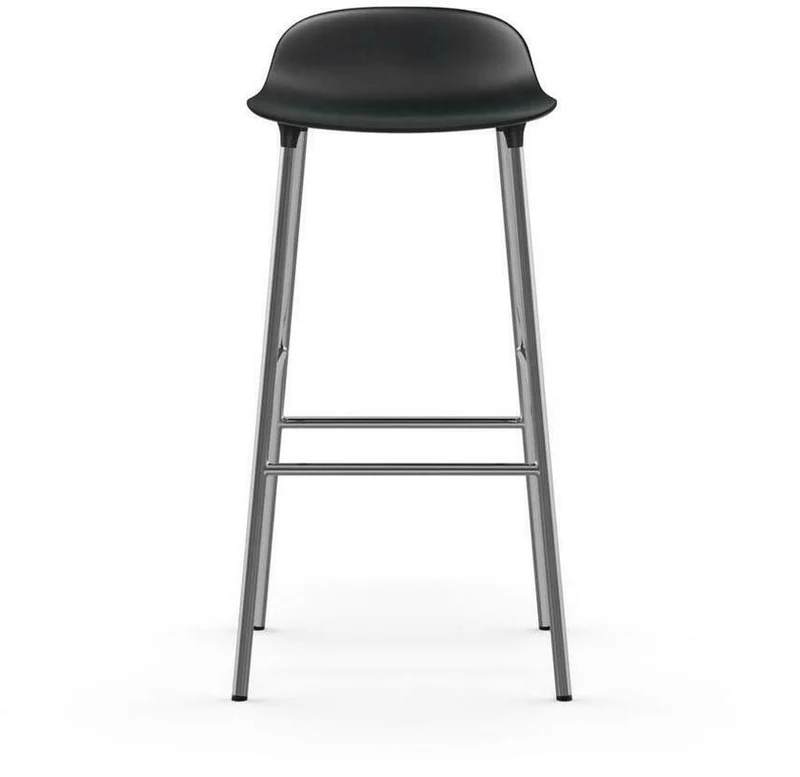 Tabouret de bar en chrome et pp noir 75 cm Form - Normann Copenhagen