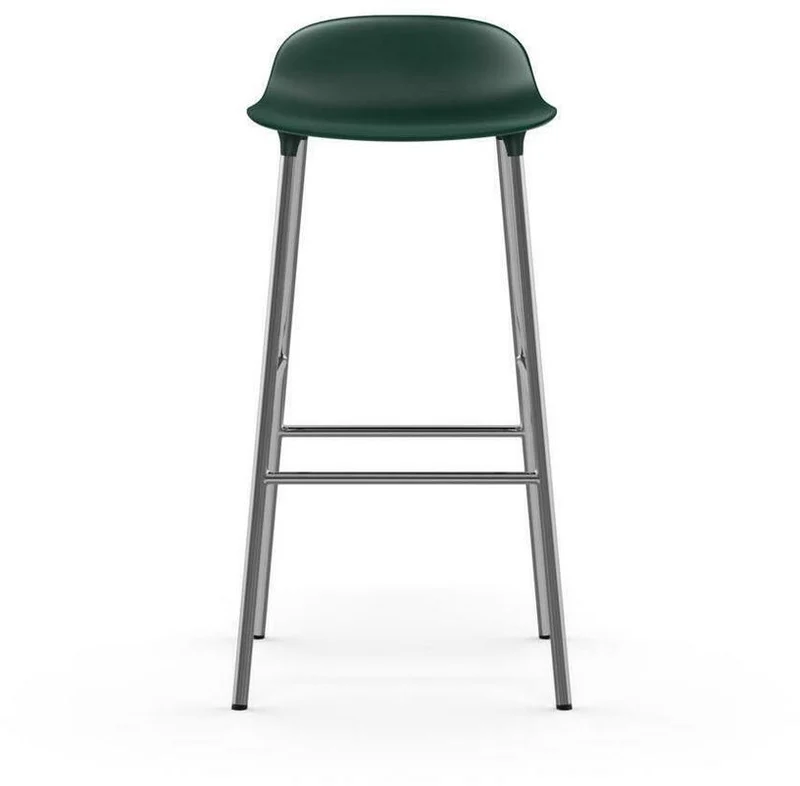 Tabouret de bar en chrome et pp vert 75 cm Form - Normann Copenhagen
