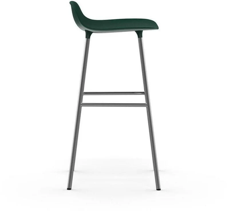 Tabouret de bar en chrome et pp vert 75 cm Form - Normann Copenhagen