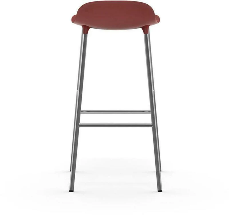 Tabouret de bar en chrome et pp rouge 75 cm Form - Normann Copenhagen