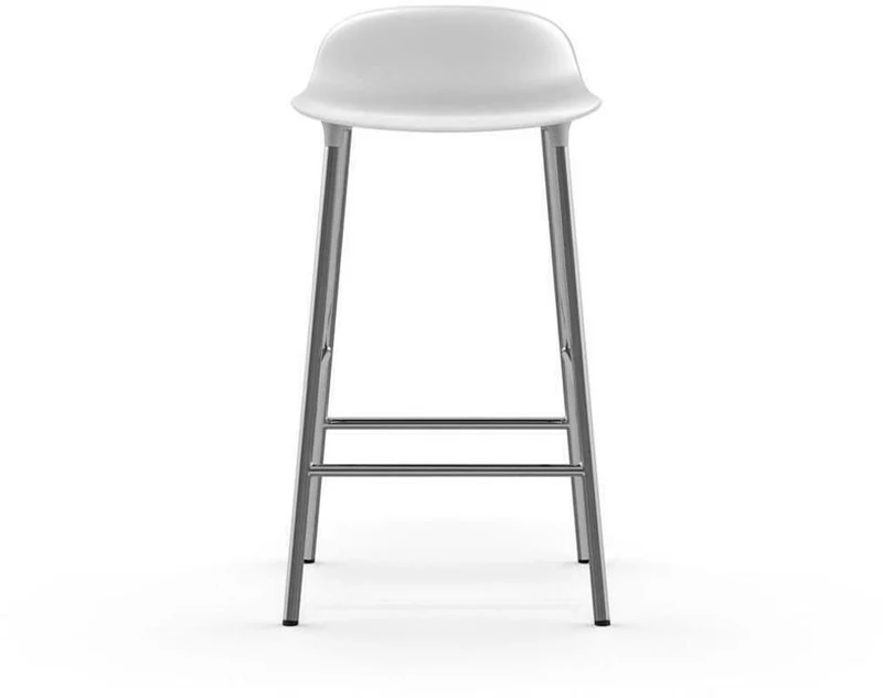 Tabouret en chrome et pp blanc 65 cm Form - Normann Copenhagen