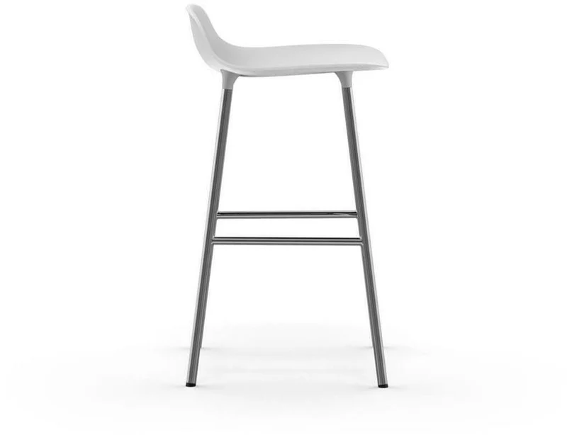 Tabouret en chrome et pp blanc 65 cm Form - Normann Copenhagen
