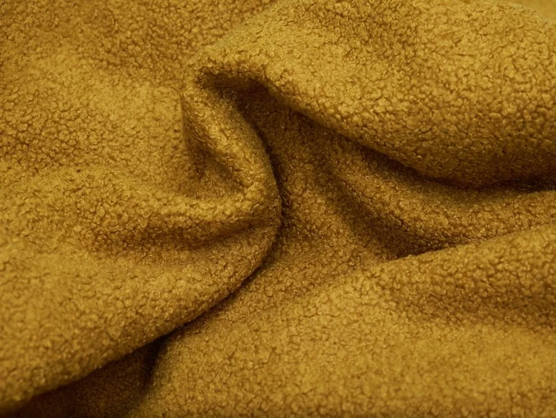Pouf en sherpa jaune cidre 40 x 70 cm Point - Fatboy