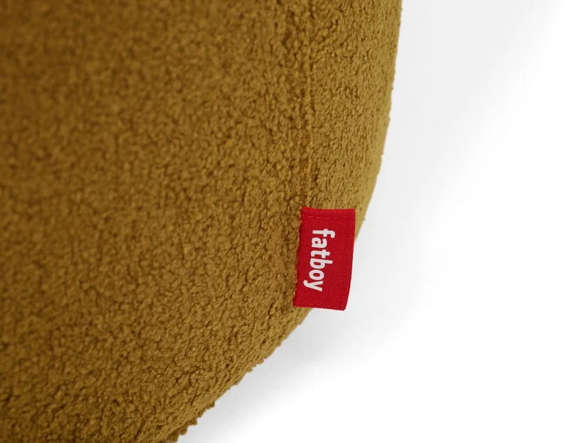 Pouf en sherpa jaune cidre 40 x 70 cm Point - Fatboy