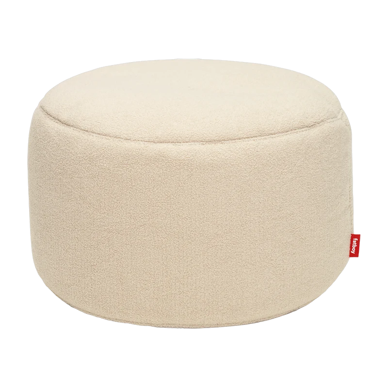 Pouf en sherpa ecru 40 x 70 cm Point - Fatboy