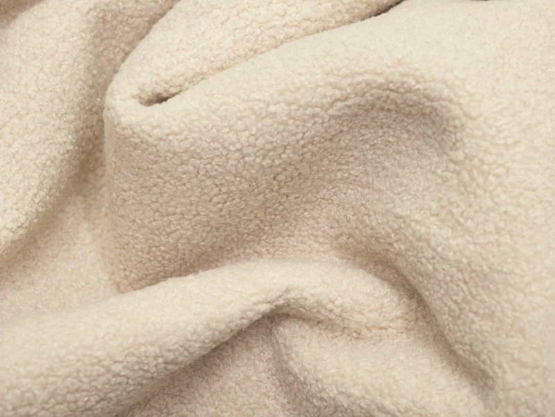 Pouf en sherpa ecru 40 x 70 cm Point - Fatboy