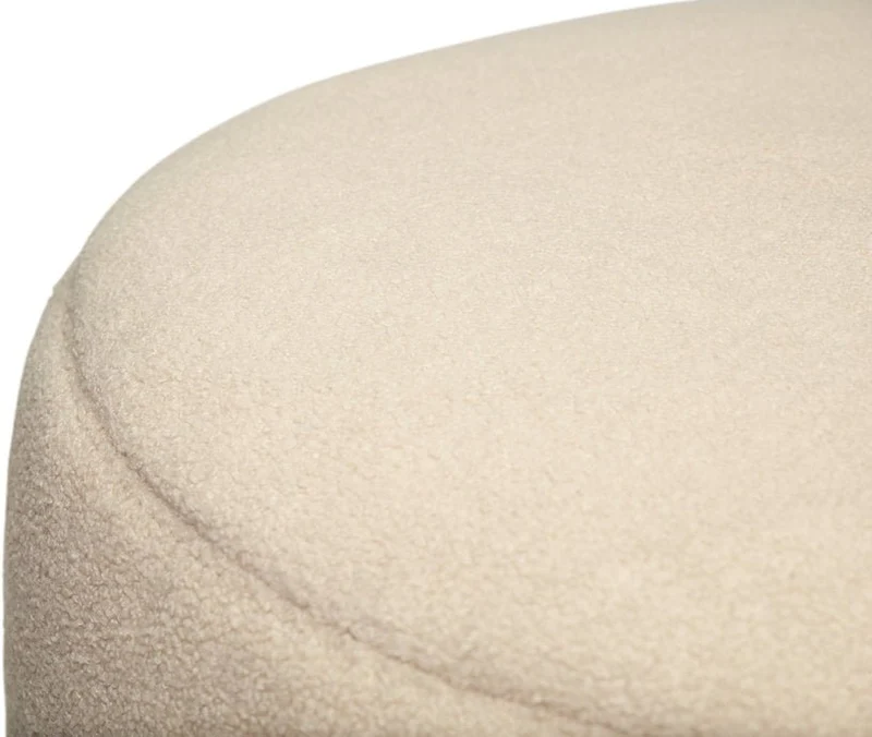 Pouf en sherpa ecru 40 x 70 cm Point - Fatboy